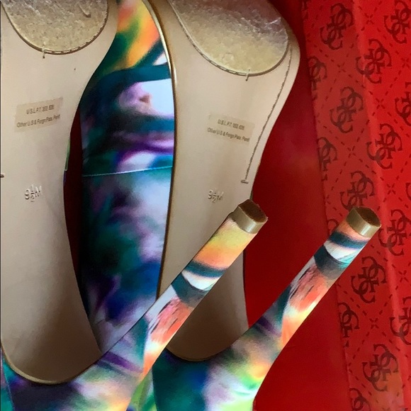 Blue multicolor fabric Fashion shoes - Picture 6 of 7